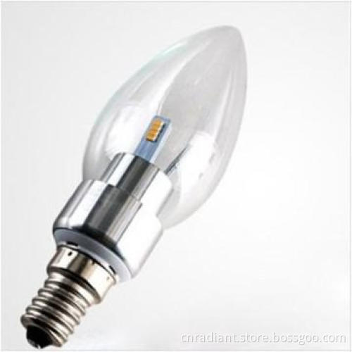 3w 180LM light led candle bulb, 2700-6700K, 360 Degree View Angle